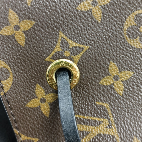 NÉONOÉ MM Monogram Coated Canvas Brown