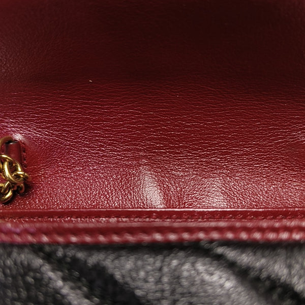 GG Marmont Super Mini Quilted Calfskin Black