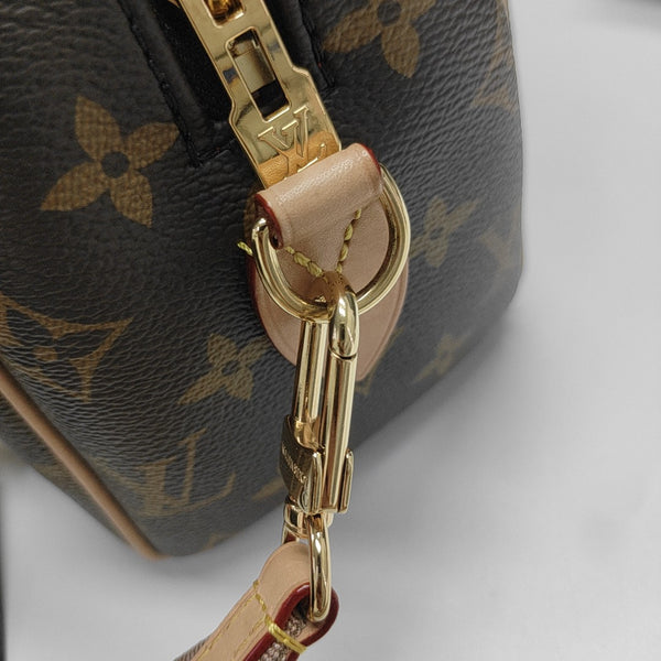 SPEEDY 20 Monogram Coated Canvas Brown