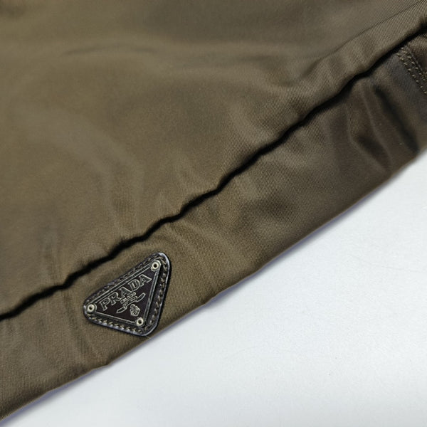 Nylon Clutch Brown