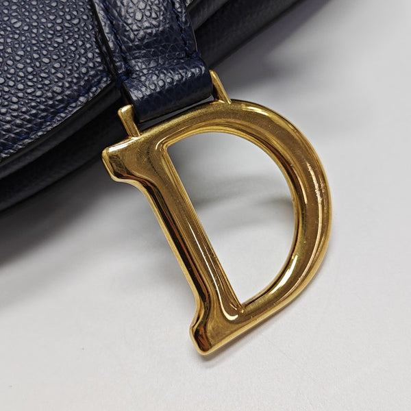 Saddle Mini Calfskin Blue