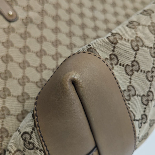 Monogram Canvas Tote Bag Medium Brown