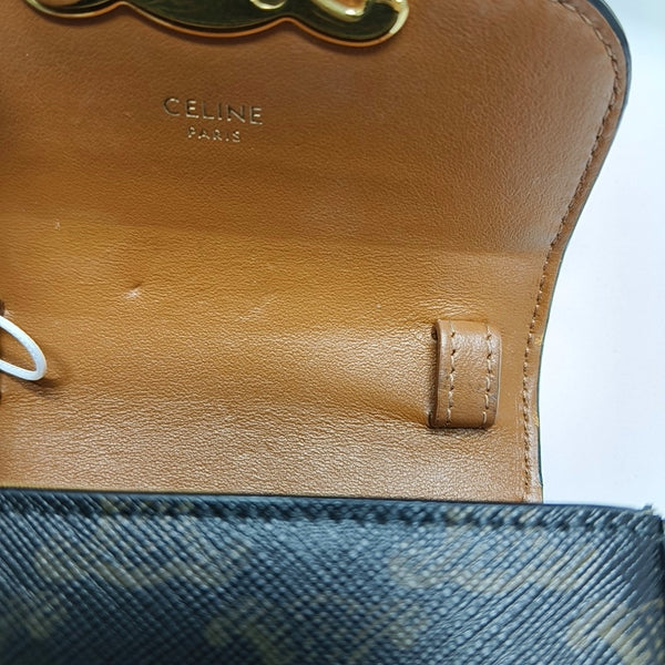 Authenticated pre-owned TRIOMPHE Mini Coated Canvas Black - Crossbody Bag at Looply