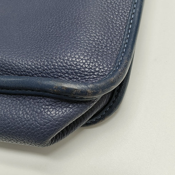 Calfskin Top Handle Bag Blue