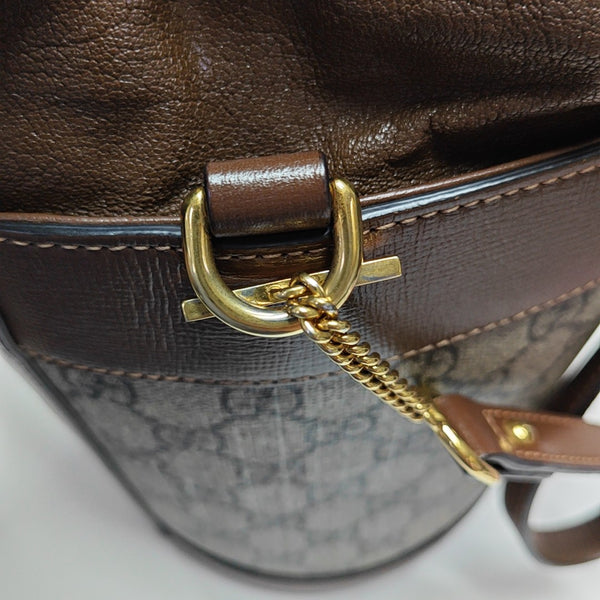Horsebit 1955 Small Coated Canvas Beige