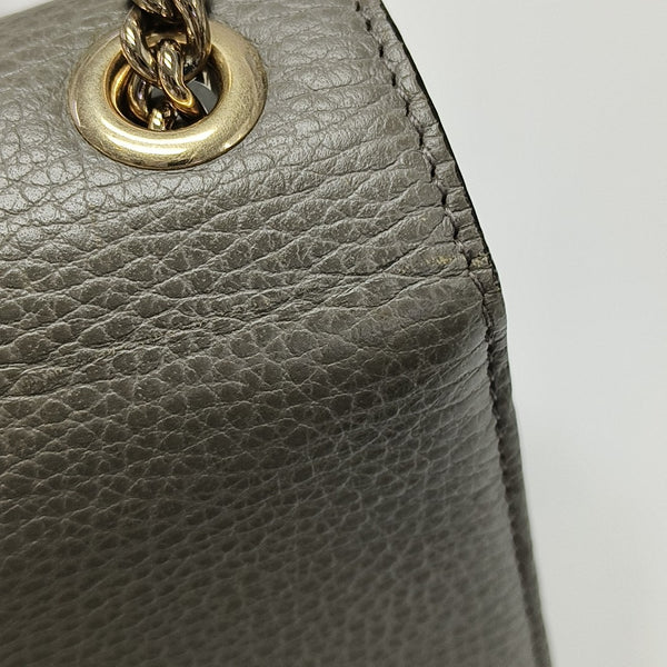Interlocking G Small Calfskin Gray