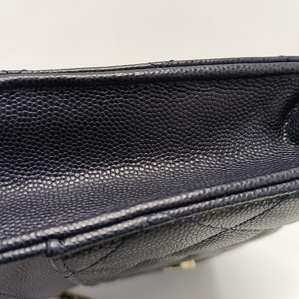 WOC Quilted Grained Calfskin Black