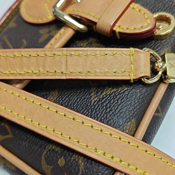 DIANE Nano Monogram Coated Canvas Brown