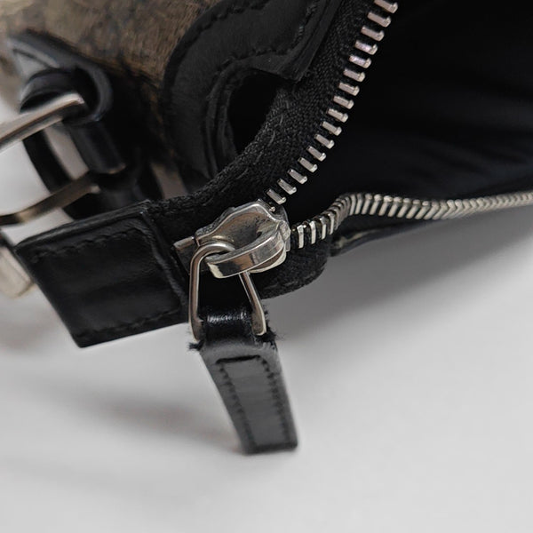 GG Supreme Monogram Coated Canvas Black
