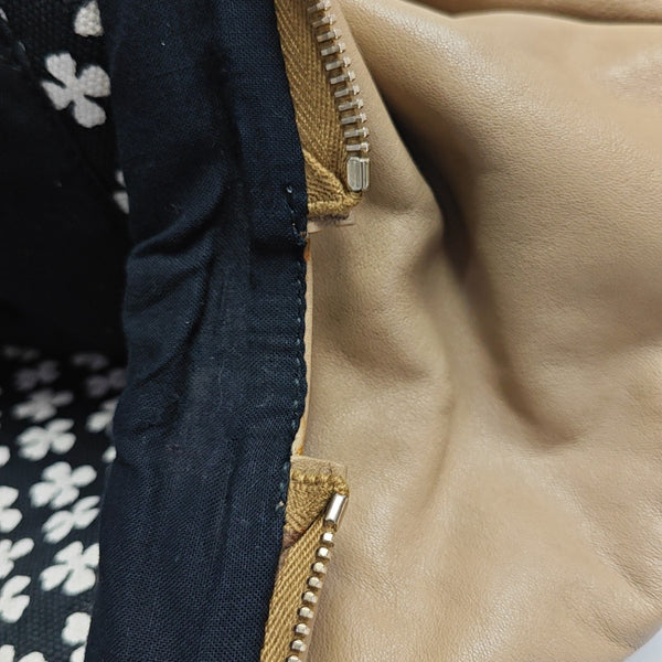 Quilted Calfskin Tote Bag Beige