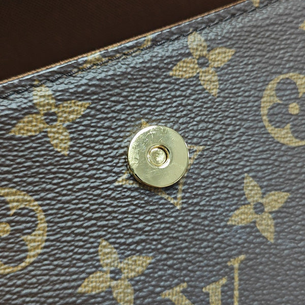 IVY Monogram Coated Canvas Brown