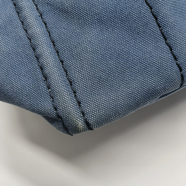Denim Quilted Canvas Blue