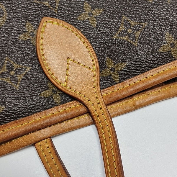 NEVERFULL GM Monogram Coated Canvas Brown