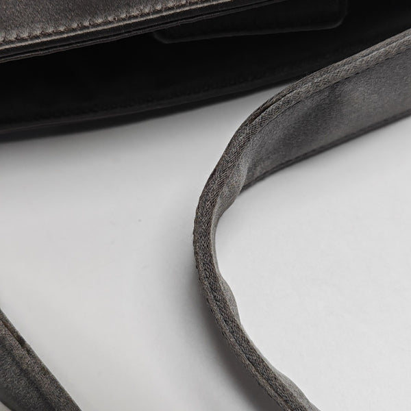 Fabric Top Handle Bag Gray