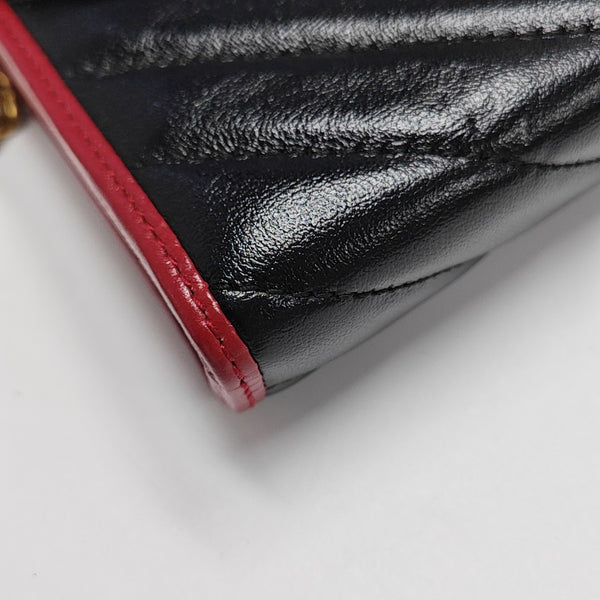 GG Marmont Mini Quilted Calfskin Black
