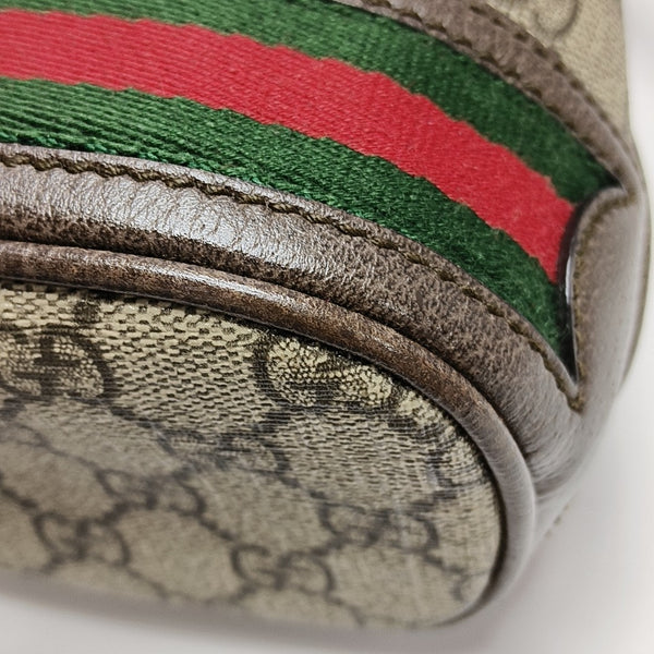 Ophidia Mini Monogram Coated Canvas Beige