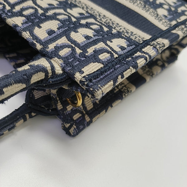 Authenticated pre-owned Book Tote Mini Canvas Blue - Shoulder Bag at Looply