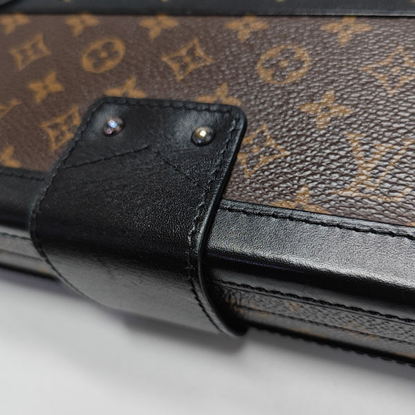 PETITE MALLE Monogram Coated Canvas Brown