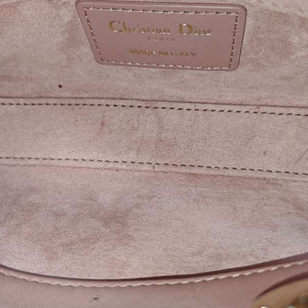 Lady D-Joy Super Mini Cannage Lambskin Pink