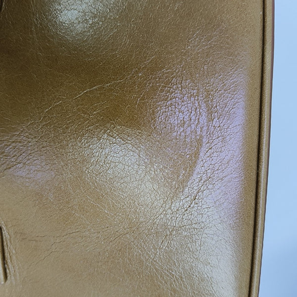 Calfskin Shoulder Bag Brown