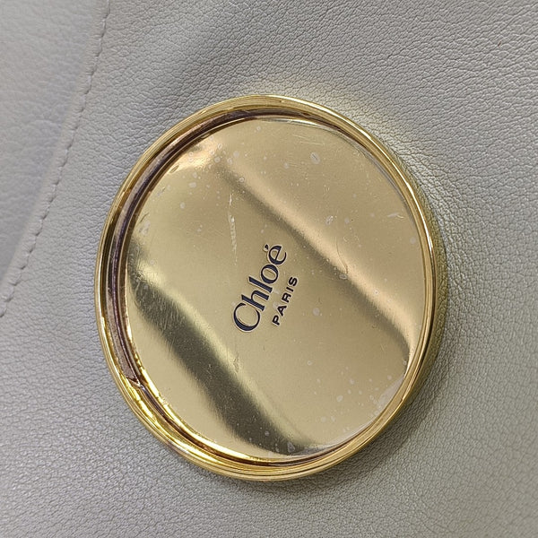 Calfskin Shoulder Bag Beige