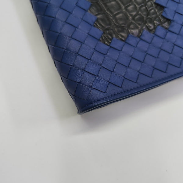 Lambskin Clutch Blue