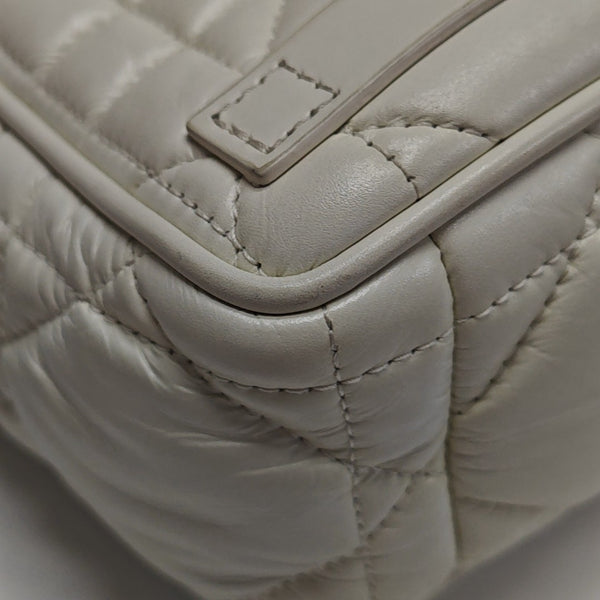 Diorcamp Small Cannage Calfskin White