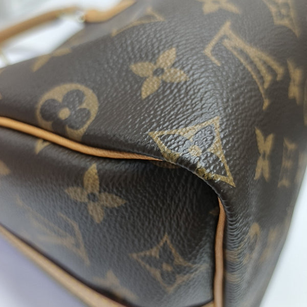 Speedy 25 Lona revestida Monogram marrón
