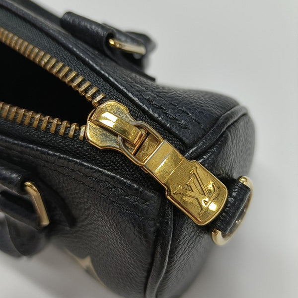 SPEEDY Nano Monogram Calfskin Black