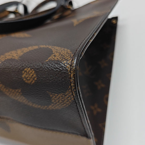 ONTHEGO MM Monogram Coated Canvas Brown