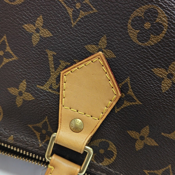 SPEEDY 30 Monogram Coated Canvas Brown