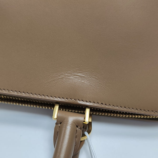 Calfskin Shoulder Bag Brown