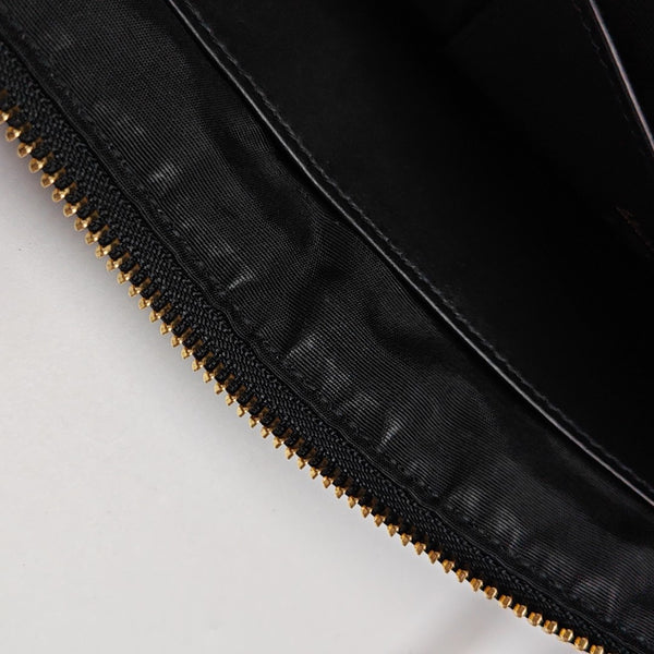 Quilted Calfskin Clutch Black