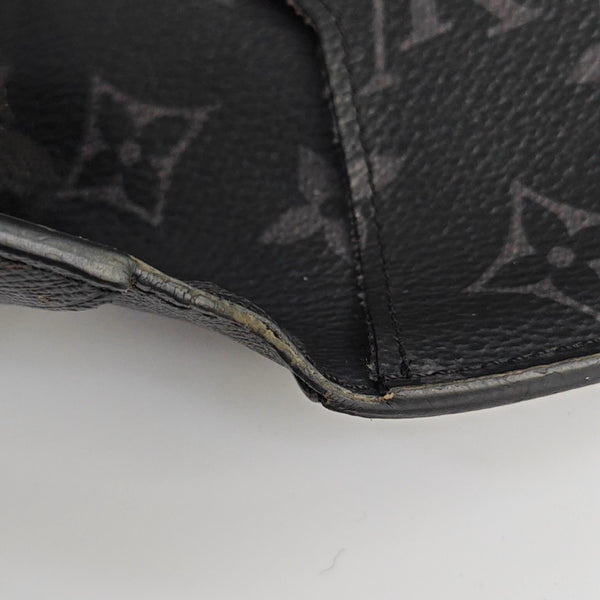 Monogram Coated Canvas Card Holder Gray