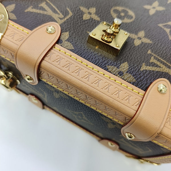 SIDE TRUNK MM Monogram Coated Canvas Brown