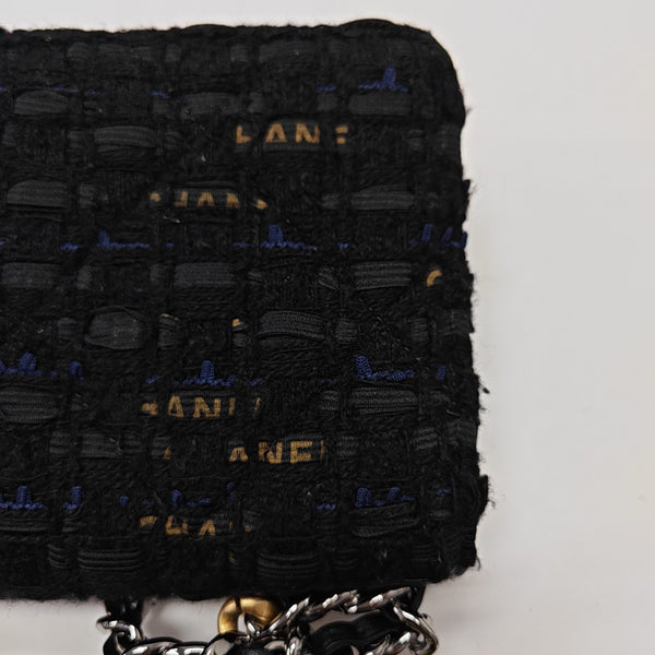 CHANEL 19 WOC Quilted Wool Black