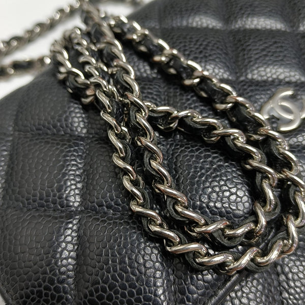 WOC Quilted Grained Calfskin Black
