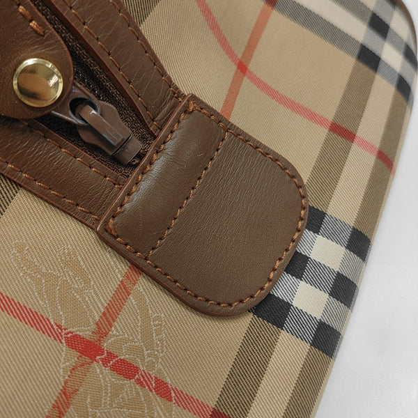 Canvas Top Handle Bag Brown