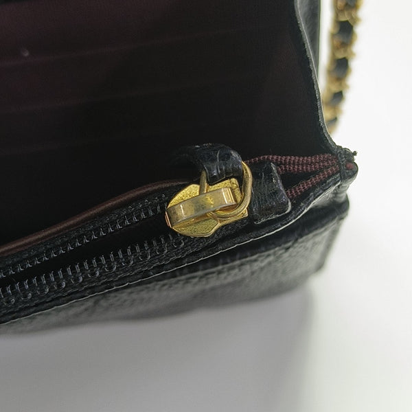 WOC Quilted Grained Calfskin Black