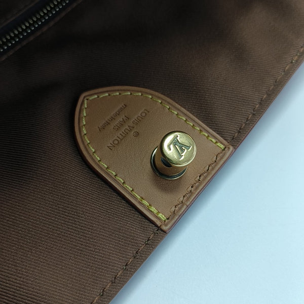 CABAS VOYAGE PM Monogram Coated Canvas Brown