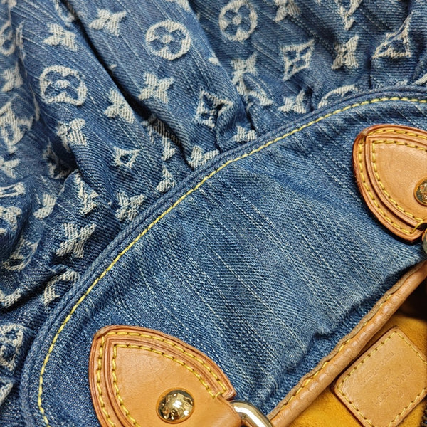 NEO CABBY GM Monogram Denim Blue