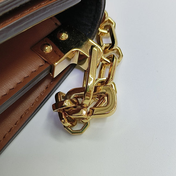 DAUPHINE MM Monogram Coated Canvas Brown