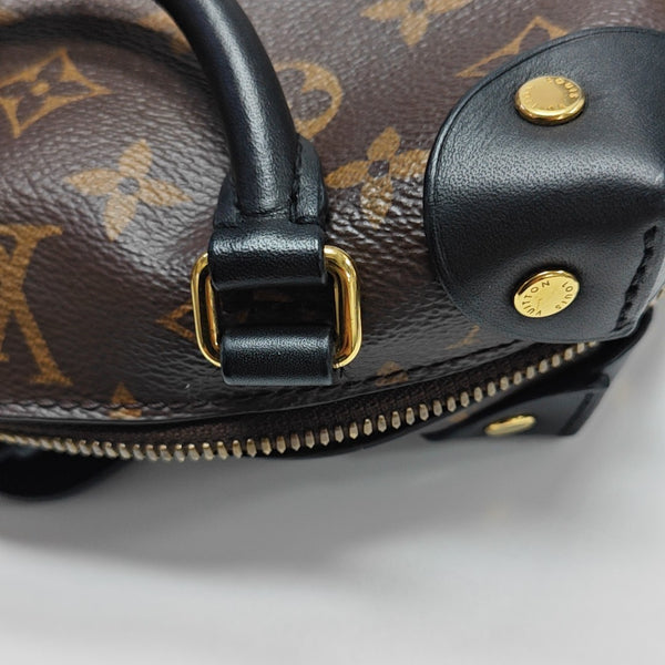 PETITE MALLE Monogram Coated Canvas Brown