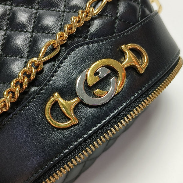 Zumi Quilted Calfskin Black