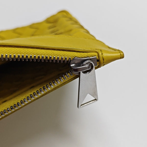 Calfskin Clutch Yellow