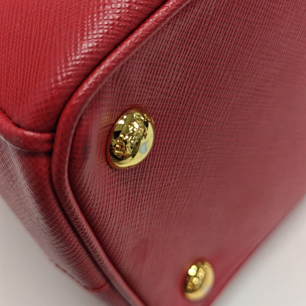 Galleria Small Saffiano Calfskin Red