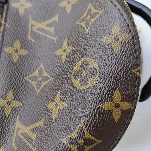 PALM SPRINGS Mini Monogram Coated Canvas Brown