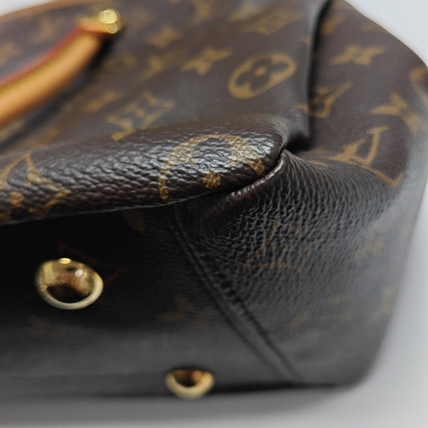 PALLAS MM Monogram Coated Canvas Brown