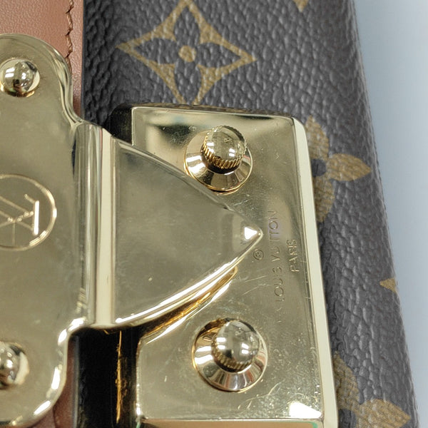 MARCEAU Monogram Coated Canvas Brown