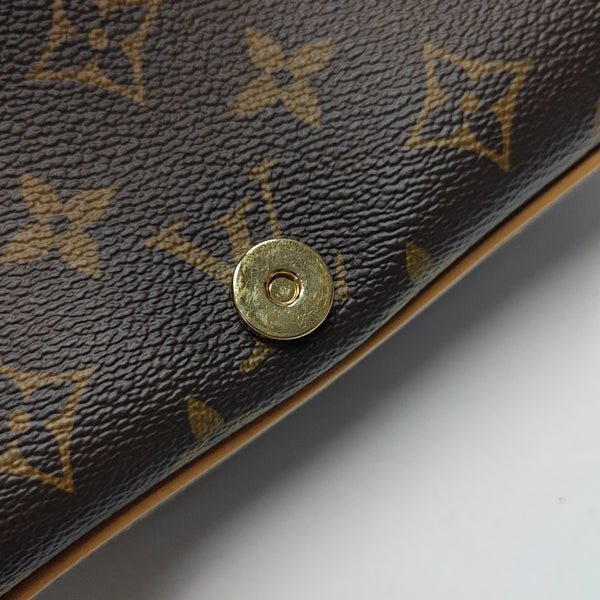 DIANE Monogram Coated Canvas Brown